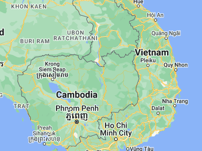 Map showing location of Stœ̆ng Trêng (13.52586, 105.9683)