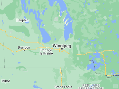 Map showing location of Stonewall (50.13441, -97.32676)