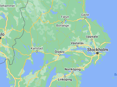 Map showing location of Storå (59.71667, 15.13333)