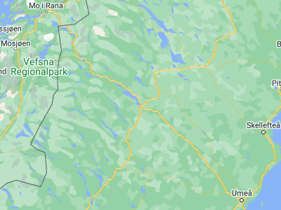 Map showing location of Storuman (65.0959, 17.11731)