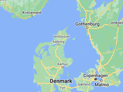 Map showing location of Storvorde (57.00392, 10.10125)