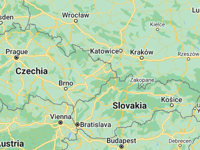Map showing location of Štramberk (49.59181, 18.11741)