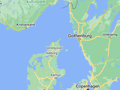 Map showing location of Strandby (57.4915, 10.49608)