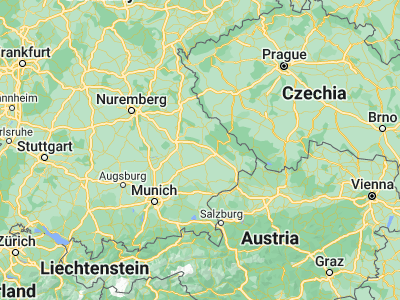 Map showing location of Straubing (48.88126, 12.57385)