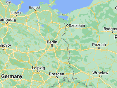 Map showing location of Strausberg (52.57859, 13.88741)
