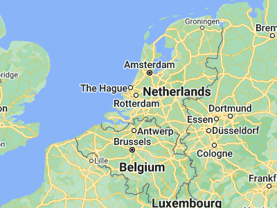 Map showing location of Strijen (51.74521, 4.55083)