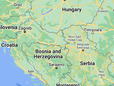 Map showing location of Strizivojna (45.22611, 18.42389)