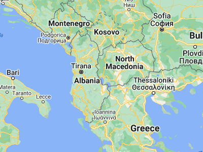 Map showing location of Struga (41.17806, 20.67611)