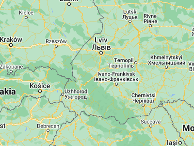 Map showing location of Stryi (49.26223, 23.85609)
