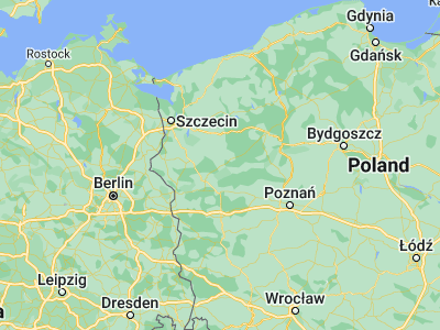 Map showing location of Strzelce Krajeńskie (52.87726, 15.52978)