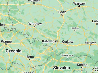 Map showing location of Strzelce Opolskie (50.5107, 18.30056)