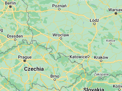 Map showing location of Strzelin (50.78157, 17.06477)