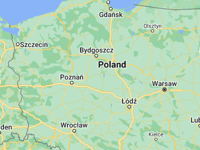 Map showing location of Strzelno (52.62789, 18.17246)
