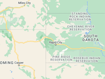 Map showing location of Sturgis (44.40971, -103.50908)