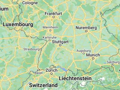 Map showing location of Stuttgart (48.78232, 9.17702)
