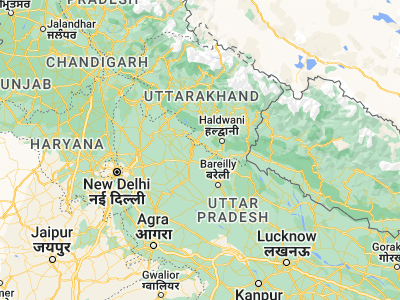 Map showing location of Suār (29.02668, 79.0576)