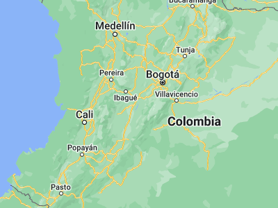 Map showing location of Suárez (4.04906, -74.83198)