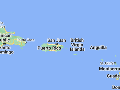 Map showing location of Suárez (18.43022, -65.8535)