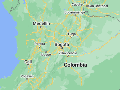 Map showing location of Subachoque (4.92614, -74.17299)