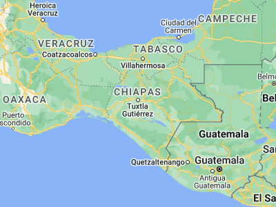 Map showing location of Suchiapa (16.6237, -93.10029)