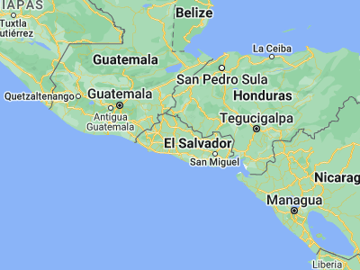 Map showing location of Suchitoto (13.93806, -89.02778)