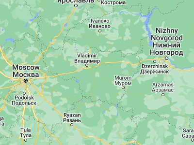 Map showing location of Sudogda (55.95394, 40.86291)
