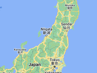 Map showing location of Suibara (37.83333, 139.23333)