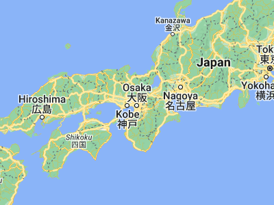 Map showing location of Suita (34.76143, 135.51567)