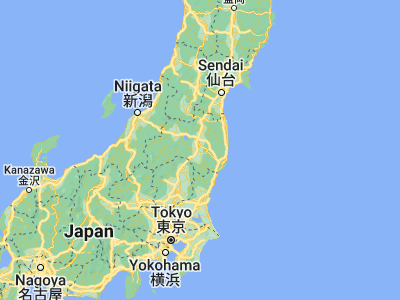 Map showing location of Sukagawa (37.28333, 140.38333)