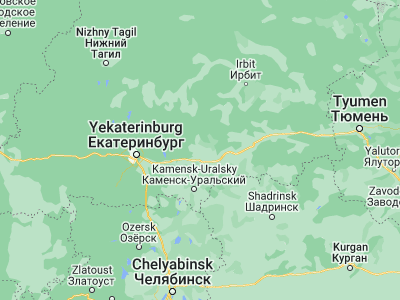 Map showing location of Sukhoy Log (56.9094, 62.0296)
