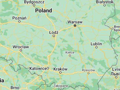 Map showing location of Sulejów (51.35436, 19.88538)
