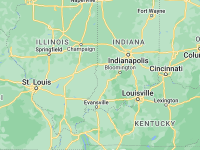 Map showing location of Sullivan (39.09532, -87.40585)