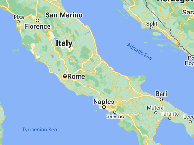 Map showing location of Sulmona (42.04793, 13.92911)