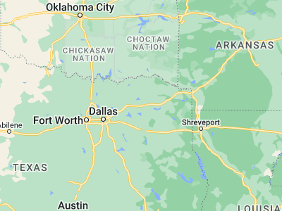 Map showing location of Sulphur Springs (33.13845, -95.60107)