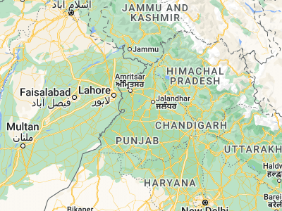Map showing location of Sultānpur Lodhi (31.21448, 75.19563)