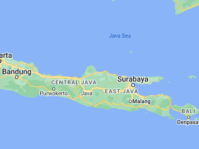 Map showing location of Sumber (-6.7978, 111.2572)