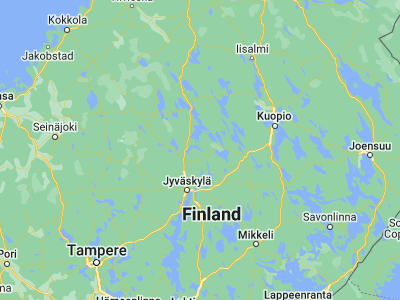 Map showing location of Sumiainen (62.65, 26.03333)