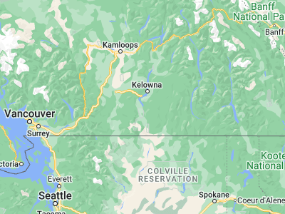 Map showing location of Summerland (49.59977, -119.66911)