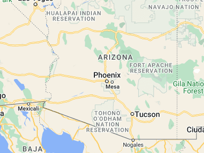 Map showing location of Sun City (33.59754, -112.27182)