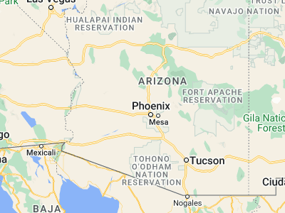 Map showing location of Sun City West (33.66198, -112.34127)