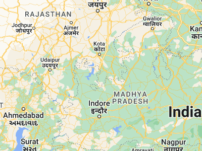 Map showing location of Sunel (24.37066, 75.95708)