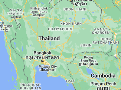 Map showing location of Sung Noen (14.8992, 101.82075)