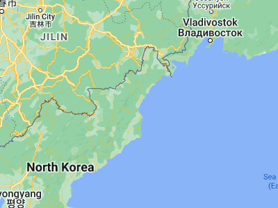 Map showing location of Sŭngam-nodongjagu (41.66972, 129.66889)