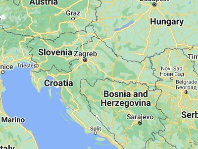 Map showing location of Sunja (45.365, 16.56694)