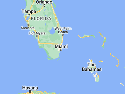 Map showing location of Sunny Isles Beach (25.95065, -80.12282)