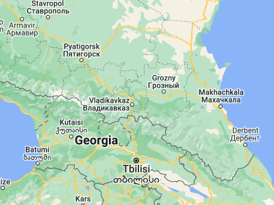 Map showing location of Sunzha (43.05862, 44.82281)