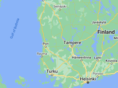 Map showing location of Suodenniemi (61.56667, 22.78333)