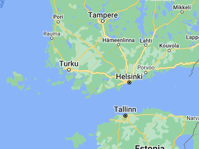 Map showing location of Suomusjärvi (60.35, 23.65)