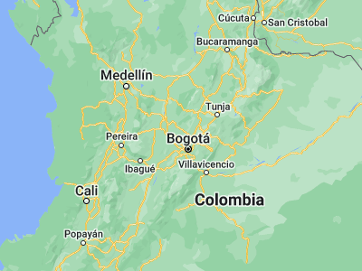Map showing location of Supatá (5.06097, -74.2372)