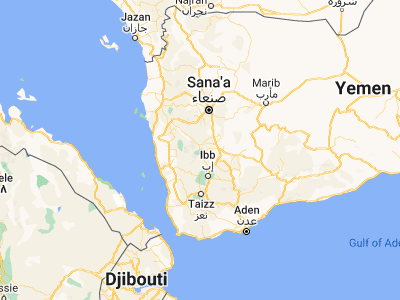 Map showing location of Sūq ar Rabū‘ (14.51155, 44.01511)